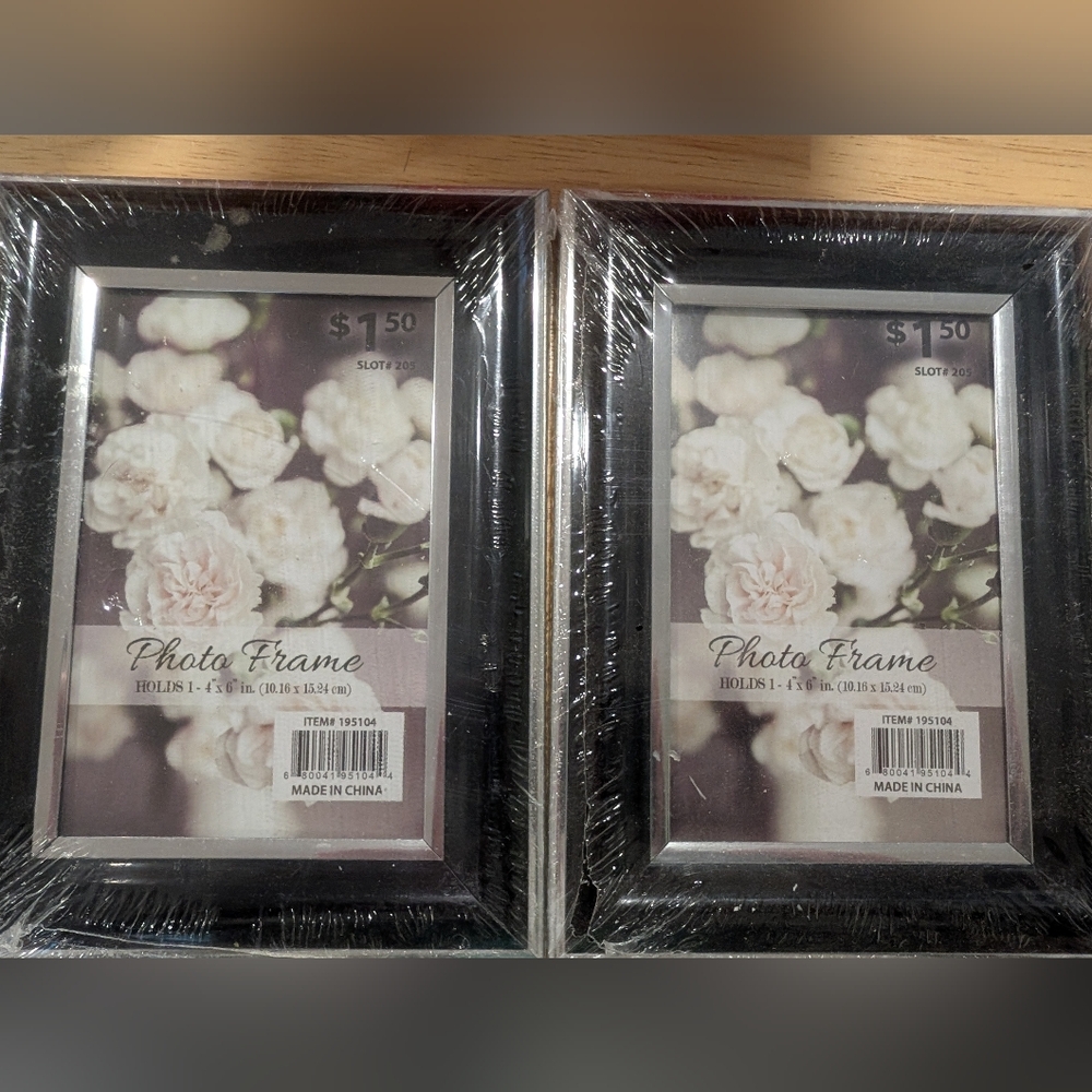 Elegant Black Photo Frame Duo